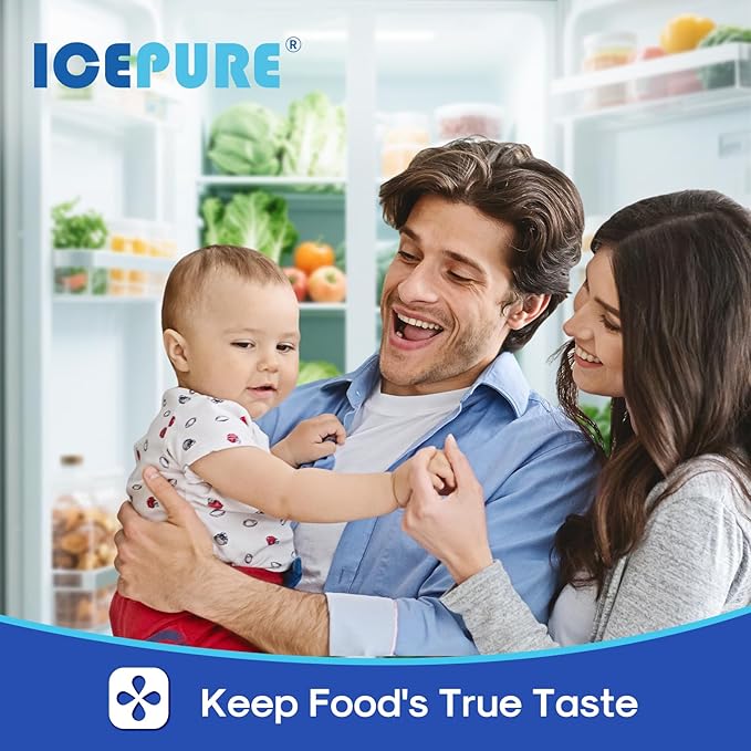 ICEPURE AF001 Refrigerator Air Filter Replacement for EAFCBF, Pure Air Ultra, PAULTRA, SCPUREAIR2PK, 242047801, 242061001, 241754001, 241754002, PS1993820, 7241754001, 3Pack