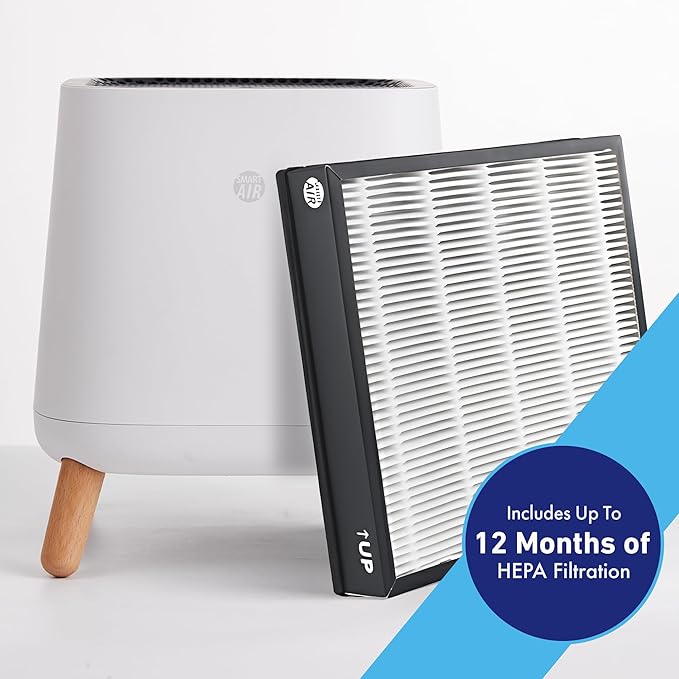 Smart Air (aka Smart Health) Sqair Genuine Replacement HEPA Filter | High-Efficiency Particle Filter for Dust, Smoke & Pollen | Compatible Genuine HEPA Replacement Filter (1 Pack)