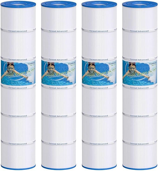 TOREAD PCC130 Pool Filter Replaces Pentair CCP520, R173578, PCC130, Ultral-A7, Unicel C-7472, Filbur FC-1978, FC-6475, Clean and Clear Plus 520, 817-0143, 178585, 4 X 130 sq. ft. L x OD:32 1/16"x 7"