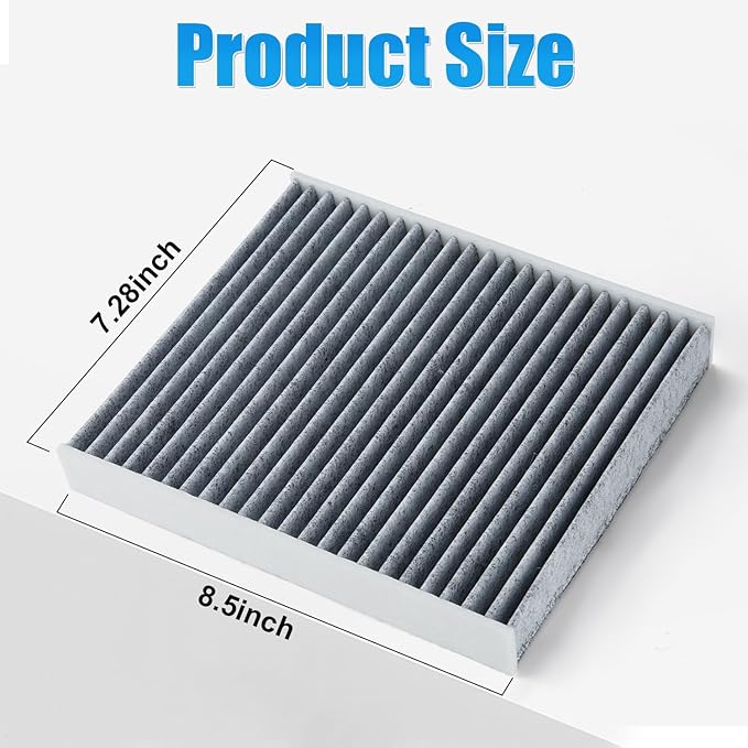 SINGARO CF10285 Cabin Air Filter with Activated Carbon, CP285 Compatible with Camry, Corolla, Highlander, Toyota 4 Runner, RAV4, Tundra, Sienna, Subaru Outback, Lexus GS, ES, GX, is, LS, RX+More