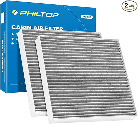 PHILTOP HEPA Cabin Air Filter w/Activated Carbon, Compatible with CF10134 Honda Civic, CR-V, Accord, Pilot, Odyssey, Passport, Ridgeline, Accord Crosstour, Crosstour, Acura MDX, RDX, TLX, TL, TSX, ILX