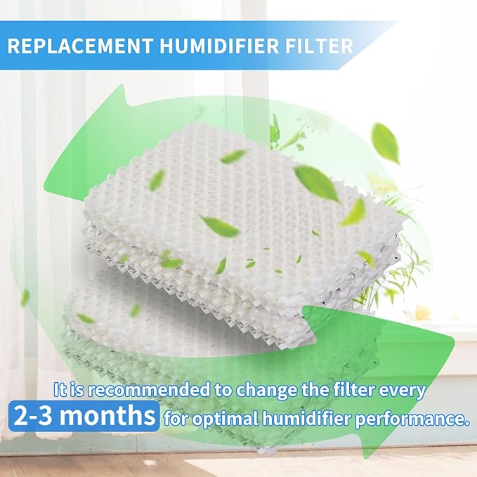 WF813 Humidifier Filter Replacement for Equate EQ-2119-UL EQWF813, Relion RCM-832 RCM-832N, ProCare PCWF813 PCWF-813 PCCM-840 PCCM-832N Cool Mist Humidifiers Wick Filters (2 Pack)
