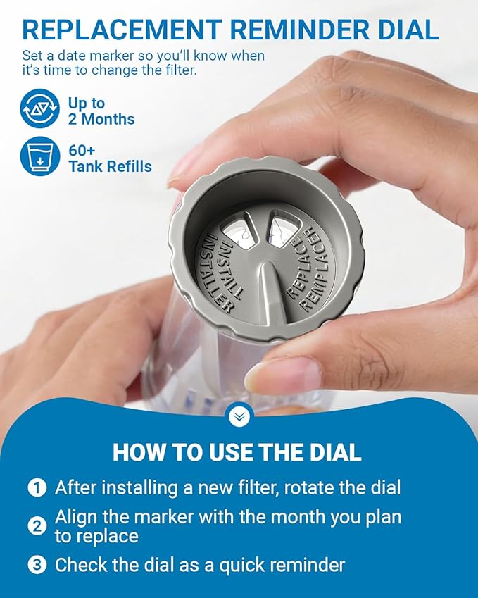Water Filter Holder and 2 Water Filter Replacement for Keurig 2.0 K-Compact, K-Duo, K-Duo Gen 2, K-Duo Essentials, K-Latte, K200, K250 Coffee Makers Starter Kit