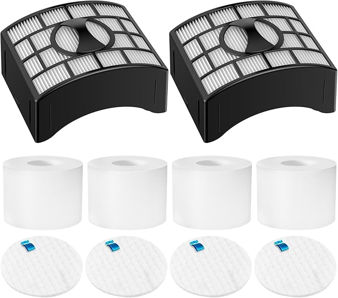 Colorfullife UV700 Vacuum Filter Replacement Kit for Shark DuoClean Speed Lift-away NV770, NV771, UV700, Repalce Part XFF600, XHF600