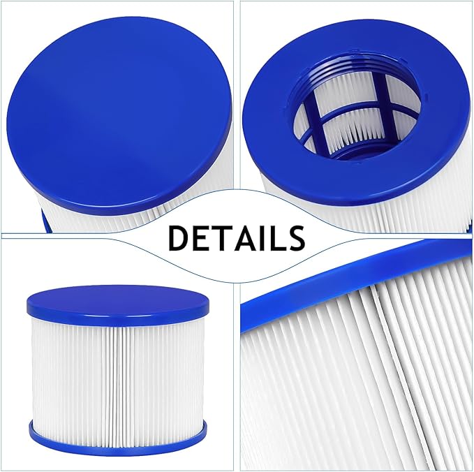 Hot Tub Filters Replacement Cartridges with RELXTIME,Wejoy, Aquaspa Spas, Compatible with Most Hot Tubs and Massage Pools, Screw-in Type