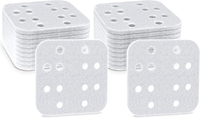 20-Pack Mineral Absorption Pad, Humidifier Replacement Filters Compatible with LEVOIT LV600S, LV600HH, OasisMist450S Humidifier, Works for Fine Particles in Water Tank, White