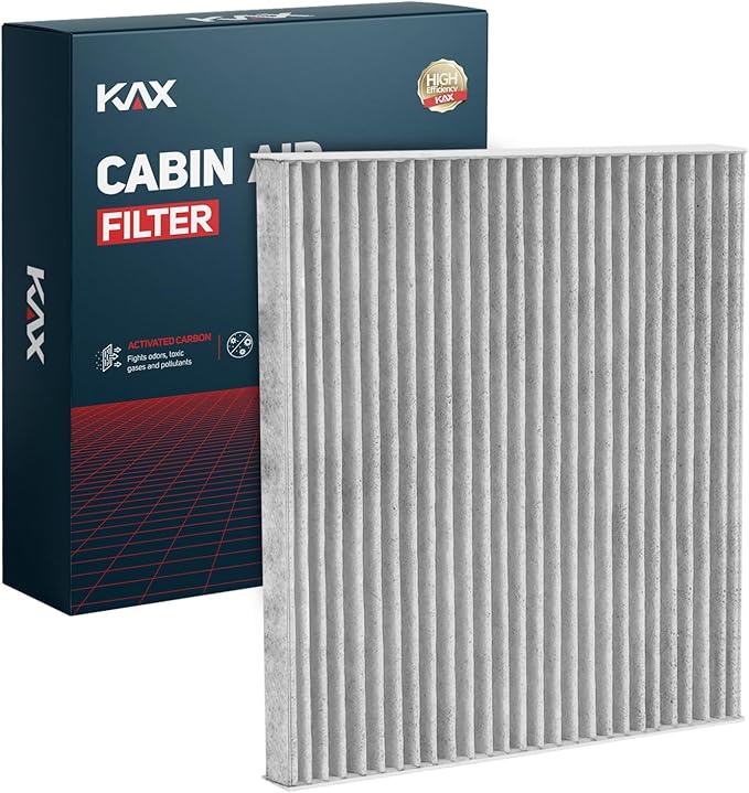 KAX HEPA Cabin Air Filter with Activated Carbon, CF12237 Replacement for Nissan Versa 2012-2019, Versa Note 2014-2018, NV200 2017-2021