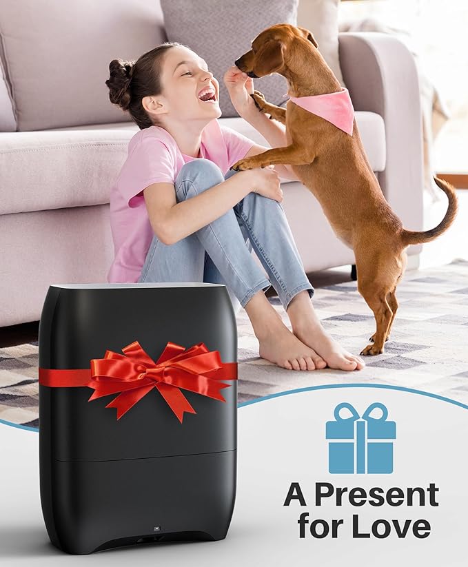 LyriFine Touchless Vacuum Automatic Dustpan, 6-Pack Dustbags Automatic Dustpan with Nozzle Attachment, Auto Sensors Hair Vacuum for Salons, 2 Cleaning Modes Electric Dustpan for Floors Pet Hair Food