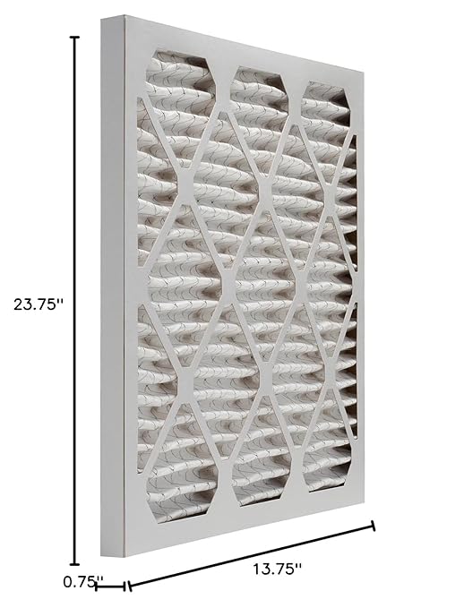 Aerostar 14x24x1 MERV 8 Air Filter, 6 Count, ACTUAL SIZE (13.50 x 23.50 x 0.75), HVAC, Air Conditioning & Furnace Filter Captures Dust, Lint & Pollen (MPR 600 / FPR 5), Made in USA
