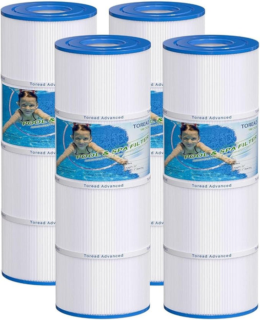 TOREAD PCC80 Pool Filter Replaces Pentair CCP320, Unicel C-7470, Ultral-A5, R173573, Filbur FC-1976, Clean and Clear Plus 320,4 X 80 sq. ft. L x OD:20 1/16"x 7" Filter Cartridge 4 Pack