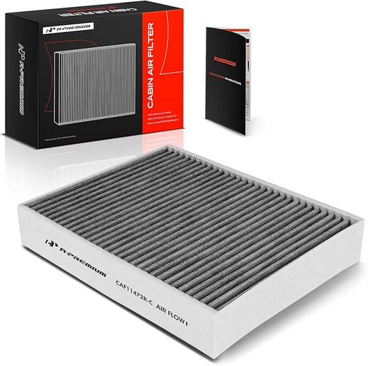 A-Premium Cabin Air Filter with Activated Carbon Compatible with BMW 320i, 320i xDrive, 328d, 328i, 330e, 330i, 330i xDrive, 335i, 428i, 430i, 435i, 440i, 228i, 230i, M2, M3, M4, ActiveHybrid 3, RWD