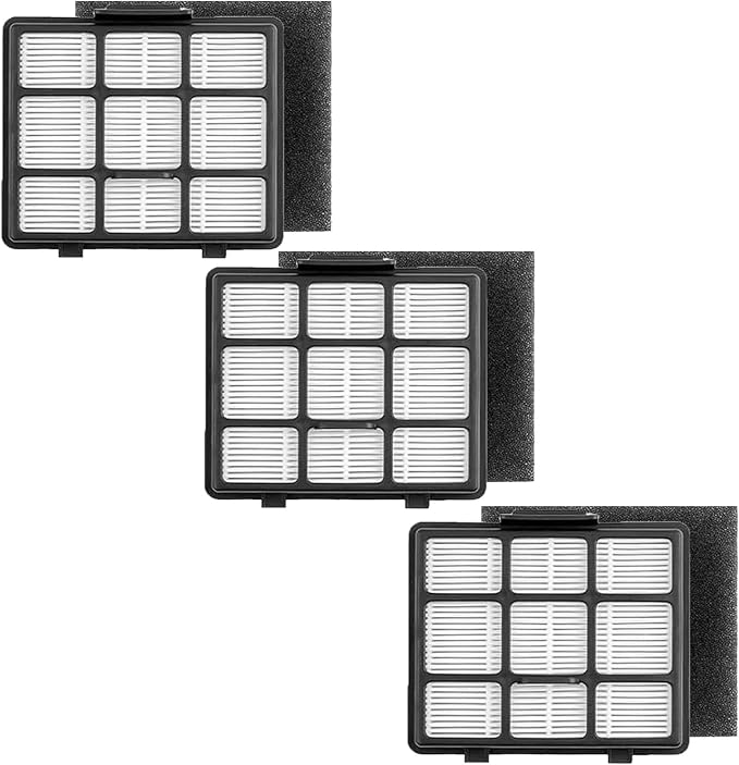 NEN170 Replacement Parts Only for Eureka NEN170 Bagged Canister Vacuum Cleaner Accessories | Include 3 HEPA Filters and 3 Inlet Sponge Filters
