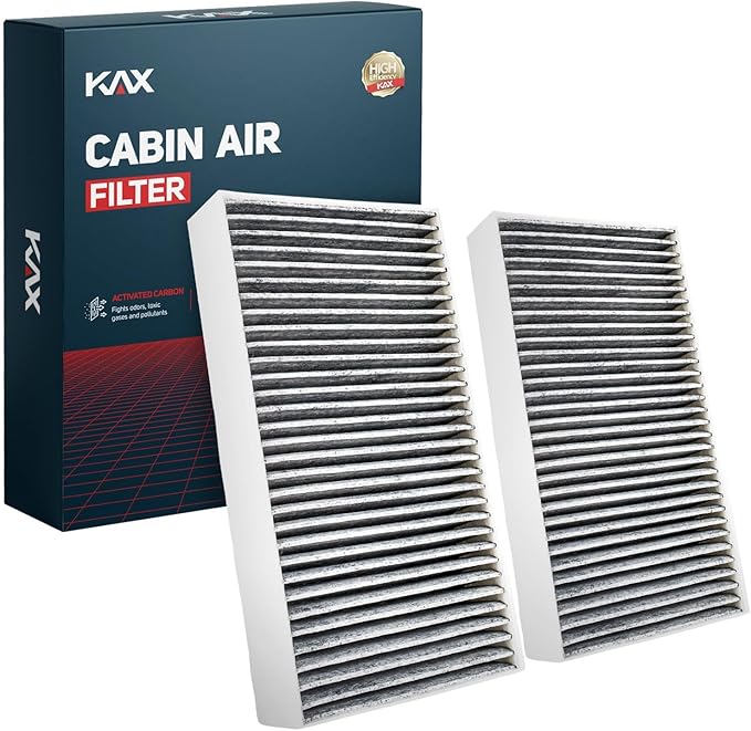 KAX HEPA Cabin Air Filter with Activated Carbon, CF10828 Replacement for Mercedes-Benz GL450, R63 AMG, R500, R350, R320, ML63 AMG, ML550, ML500, ML450, ML350, ML320, Passenger Compartment Filter,1Set