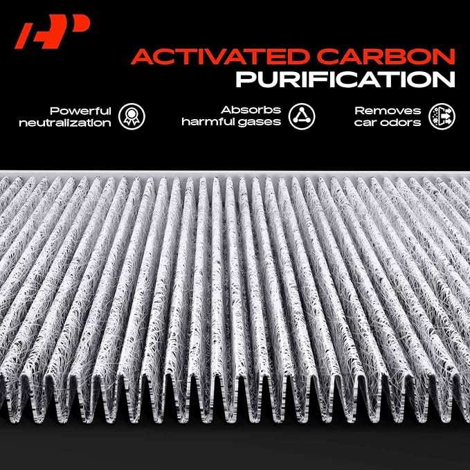 A-Premium Cabin Air Filter with Activated Carbon Compatible with Nissan Sentra 2007-2012, Rogue 2008-2013, Rogue Select 2014-2015, Replace# 999M1VS007