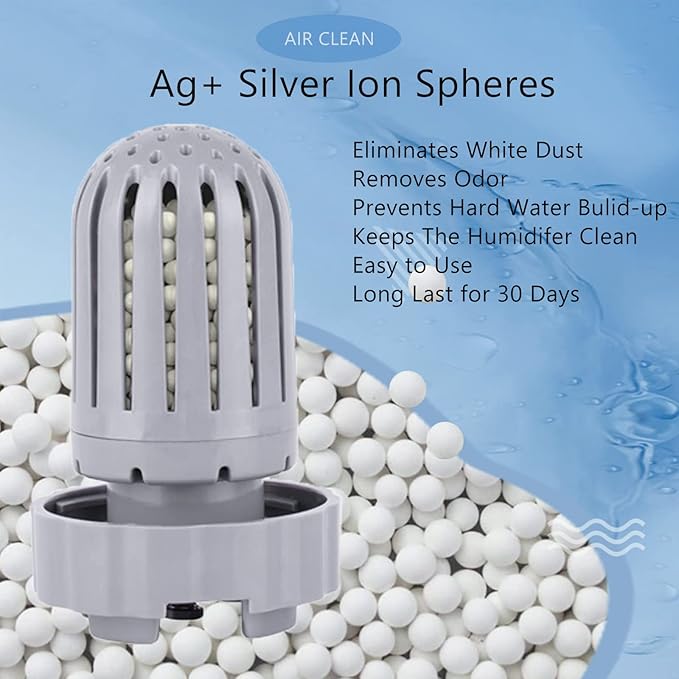 6 Pack Humidifier Demineralization Cartridge Filters Compatible with Air Innovations HUMIDIF Humidifier, Demineralization Cartridge Filters Silver