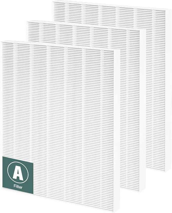 Funmit 3 Pack 115115 Replacement Filter A Size 21 Compatible with Winix PlasmaWave Air Purifier C535 5300 5300-2 5500 5500-2 6300 6300-2 P300 AM90 9000 5000 5000B C909 9800