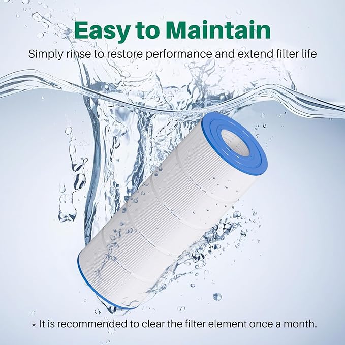 TOREAD CS150 Pool Filter Compatible with Jandy CS150, X-Stream CC1500, CCX1500RE, X-Stream 150, PJANCS150, R0462300, C-8414, FC-1287, Star-Clear Plus C1502,150 Sq. Ft L x OD: 23-5/16" x 8-15/16"1 Pack