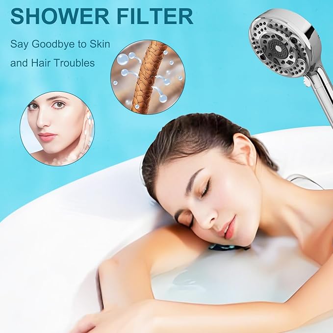 Shower Filters Compatible with SunCleanse Shower Filter Replacement, for Hard Water,3-Pack