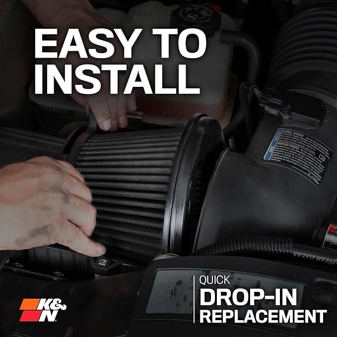K&N Performance Diesel Dryflow Lifetime Engine Air Filter: Increase Power & Towing, Washable, Premium: Compatible with 2017-2019 Ford (F250, F350, F450, F550), E-0644HBK
