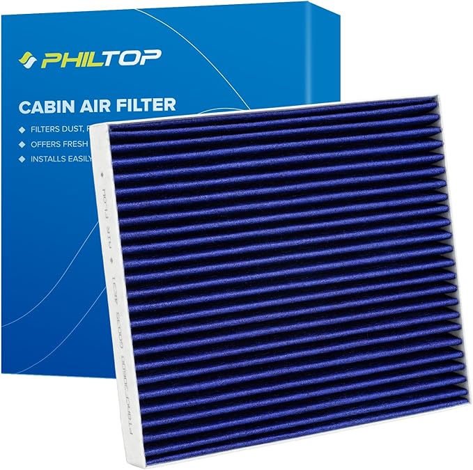 PHILTOP Premium HEPA Cabin Air Filter w/Dual Activated Carbon, Compatible with CF12160 Hyundai Tucson 2016-2021, Kona 2018-2023, Venue 2020-2026, Veloster 2019-2021, Veloster N 2019-2022