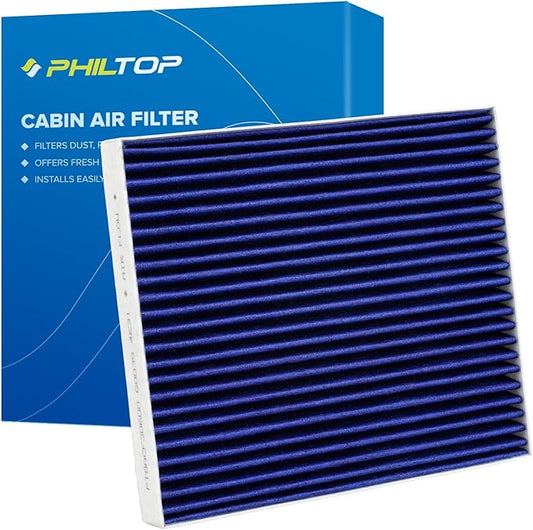 PHILTOP Premium HEPA Cabin Air Filter w/Dual Activated Carbon, Compatible with CF12160 Hyundai Tucson 2016-2021, Kona 2018-2023, Venue 2020-2026, Veloster 2019-2021, Veloster N 2019-2022