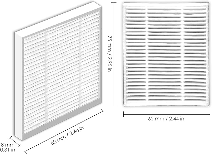 (8 Pack) Roomba 104, Q0520 Q011 Q0120 HEPA Filters for iRobot Roomba Vac, Vacuum 2 Essential Robot, Robot Vacuum and Mop, Y0140 Y0112 Y0110 Q0120, Roomba 105 Combo, Replacement Upright Vacuum Filters