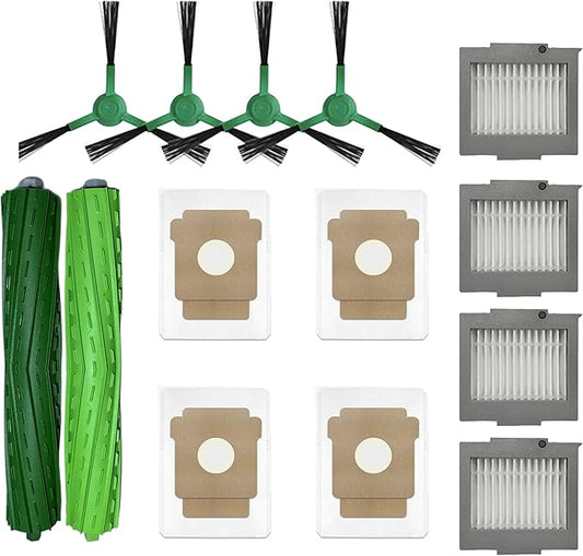 705 Replacement Parts Accessories kit for iRobot Roomba Max 705 Vac Plus 504 Vac Vacuum Cleaner, 2 Roller Brush 4 Dust Bag 4 HEPA Filter 4 Side Brush 1 Cleaning Tool