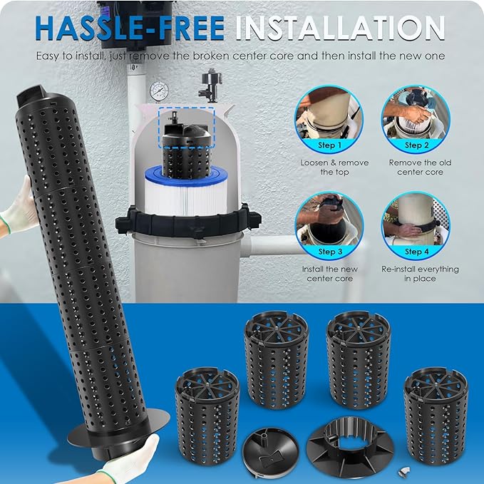 Yoursme 59053800 Center Core Replacement for Pentair Clean and Clear Predator 150, 175 & 200 Square Feet EC-160353 EC-160355 CCRP150 CCRP200 Pool/Spa Cartridge Filters