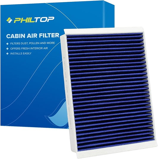 PHILTOP Premium HEPA Cabin Air Filter w/Dual Activated Carbon, Compatible with CF11719 Mercedes-Benz GLC300, C300, GLE350, E300, ML350, GLS450, E400, E450, E350, GL450, C43 AMG, GLE400, GLS550