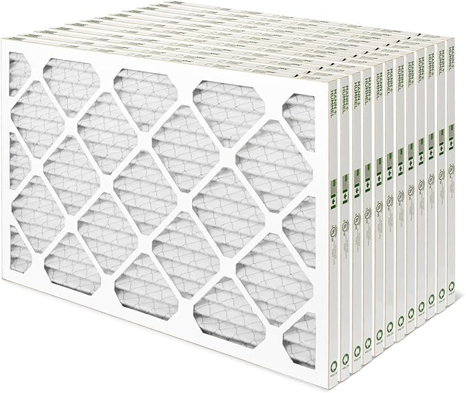 Mann+Hummel 12x25x1 MERV 8 Pleated HVAC AC Furnace Air Filters. Case of 12. (Exact Size: 11.75 x 24.75 x 0.75 Inches)