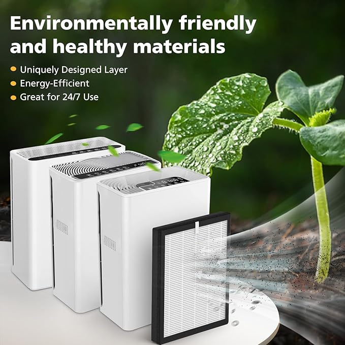 G3 Air Purifier Replacement Filter for AMEIFU Compatible with AMEIFU G3 Sferf-30 (FXAP2W) Air Purifier For VEWIOR ClearAir-A3 Air Purifier filter For Tailulu HQZZ-260 3-IN-1, 3 Pack