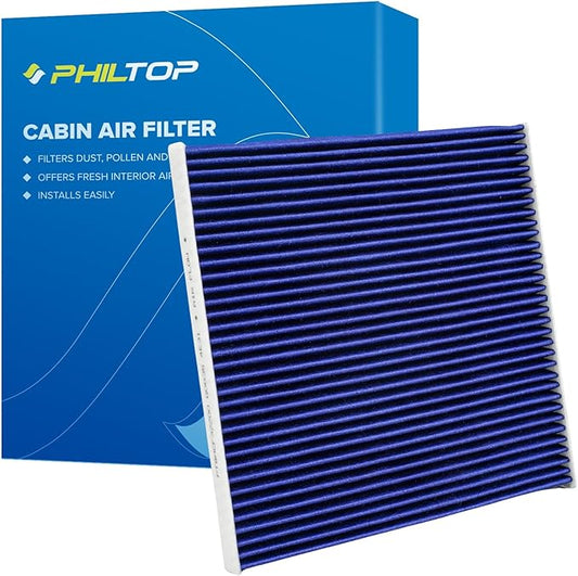 PHILTOP Premium HEPA Cabin Air Filter w/Dual Activated Carbon, Compatible with CF11173 Nissan Altima 2007-2012, Murano 2009-2014, Maxima 2009-2014, Quest 2011-2017, Carbon Filter Up Dust Pollen Odor