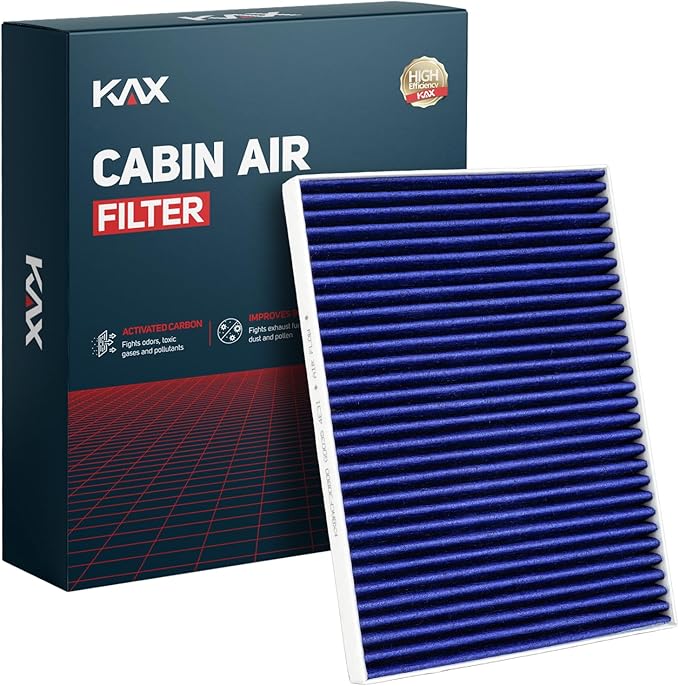 KAX Premium HEPA Cabin Air Filter with Dual Active Carbon, CF11663 Replacement for Buick Enclave 2008-2017, Chevrolet Traverse 2009-2017, GMC Acadia 2007-2016, Saturn Outlook, Superior Filtration