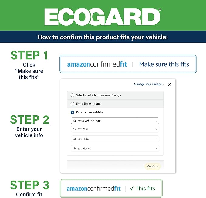 ECOGARD XA6100 Premium Engine Air Filter Fits 2010-2014 Honda Insight