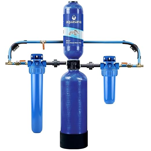 Aquasana Whole House Water Filter System | 1,000,000 Gallons | Carbon & KDF Media | Reduces 97% Chlorine & Sediment | Includes Pre- and Post-Filters | Rhino EQ-1000