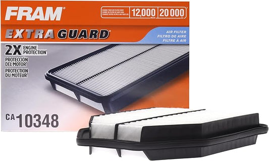 FRAM Extra Guard CA10348 Replacement Engine Air Filter for Select Jeep Wrangler (3.6L & 3.8L), Provides Up to 12 Months or 12,000 Miles Filter Protection