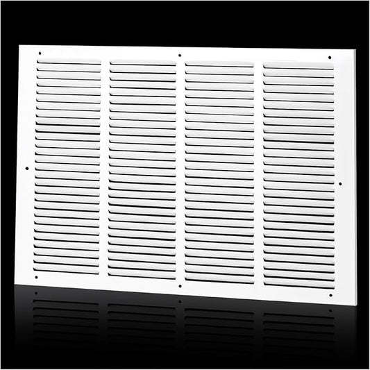 20"Wx14"H Duct Opening Return Air Grille,Air Return Vent Cover Grill for Sidewall and Ceiling,Solid Steel AC Vent Cover HVAC Cold Air Intake Grille Without Filter House,Outer Dimension:21.75WX15.75"H