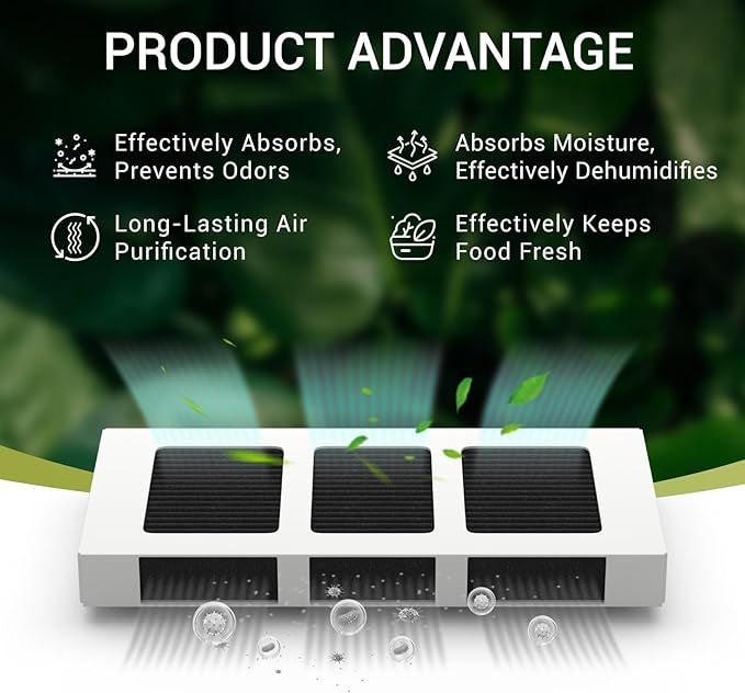 3 PACK Upgrade Refrigerator Air Filter Replacement for Paultra2 Compatible with Frigi-daire Pureair Ultra 2, Pure Air Ultra 2, Pureair Ultra ii and Elec-trolux 242047805, 5303918847, EAP12364179