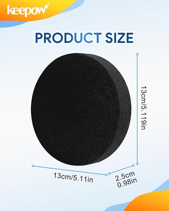 KEEPOW Replacement Filter for Bissell Powerlifter/CleanView Swivel Rewind Pet Vacuum Models 2191, 2190,1700,1797,2492,2252,2253,2254,22543,2259,2255,2256,2258,2260,1792, Part # 1608225, 2 Pack