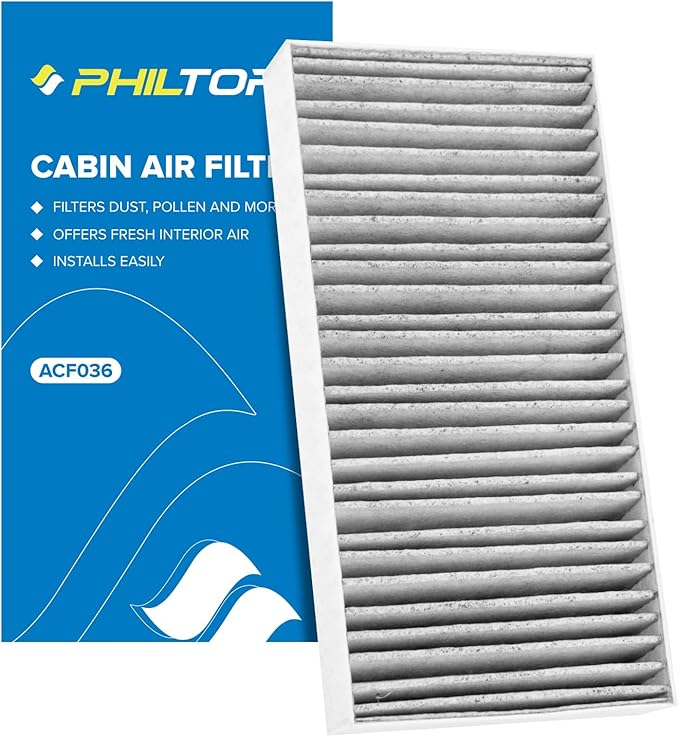PHILTOP HEPA Cabin Air Filter w/Activated Carbon, Compatible with CF10135 Honda Civic 2001-2005, CR-V 2002-2006, Element 2003-2011, Acura RSX 2002-2006