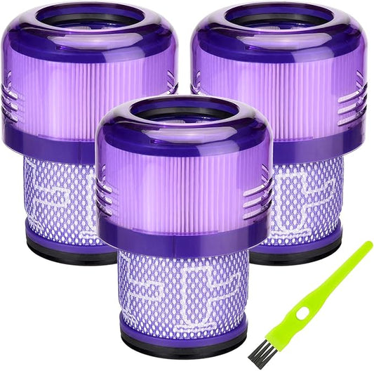V9 SV18 Filter Replacement Compatible with Dyson SV18 Digital Slim Fluffy Extra V9 Motorbar Cordless Vacuum Part No. 970612-01 for Dyson Digital Slim Filter (3 Pack)