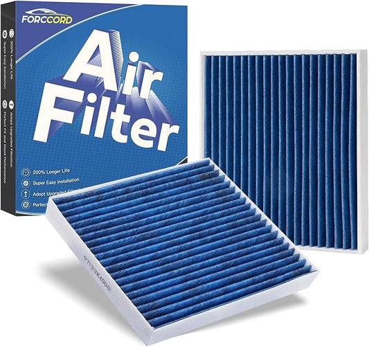 2-Pack CF12161 Cabin Air Filter Fits for Kia Sorento 2016 2017 2018 2019 2020 Activated Carbon Cabin Filter Replacement 97134-C6900 Car Accessories