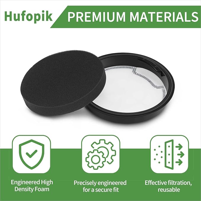 2-Pack Vacuum Filter Compatible with Eureka WhirlWind Bagless Canister Vacuum Cleaner,Fits NEN110A,NEN110B,NEN110D