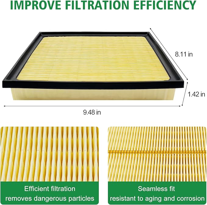 Capume 3PCS Cabin Engine Air Filter Kit Fits for 2022 2023 2024 2025 Tundra,2023-2025 Sequoia,Replacement for 87139-0C010,17801-F4010,CA12963,WA11653, JM871JM2963