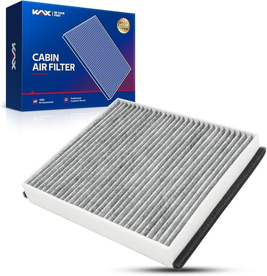 KAX HEPA Cabin Air Filter with Activated Carbon, CA8243 Replacement for Volvo S40 2004-2011, C70 2006-2013, C30 2008-2013, V50 2005-2011, Passenger Compartment Air Filter