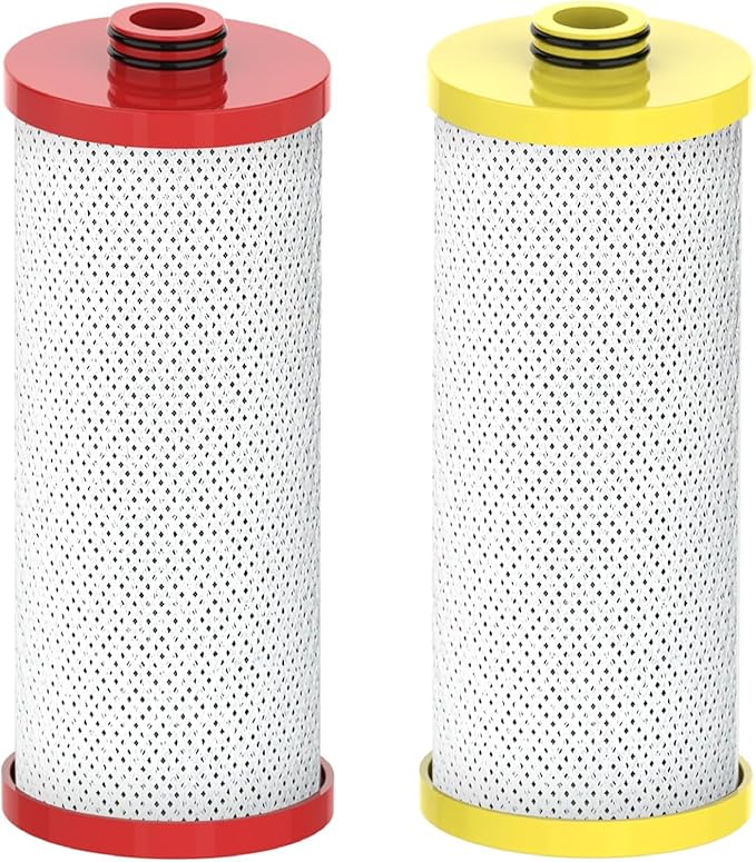Waterspecialist WS852-R Water Filter, Replacement for Aquasana® AQ-5200R, AQ-6200, Claryum® 2-Stage, AO Smith® AO-US-200-R, 500 Gallons, 2 Filters