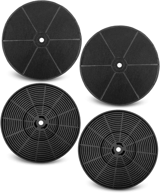4PCS WRHF004S2 Carbon Charcoal Filter Fit for Winflo 30 Inch Range Hood Models W109C30W W109C30B W109C30 W108C30B W108C30 W108C30W