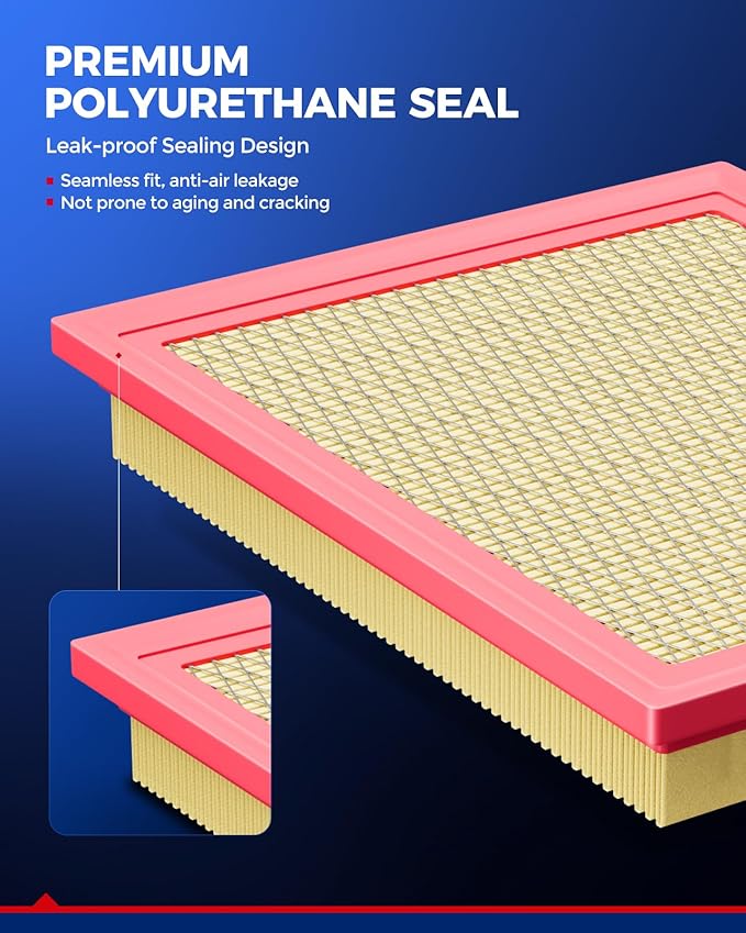 KAX Engine & Cabin Air Filter Kit, Replacement for Chevrolet Silverado 1500/2500 HD, Tahoe, GMC Sierra 1500, Sierra 2500 HD/3500/2500/1500 HD, Cadillac Escalade, Replace# CA8755A CF10360