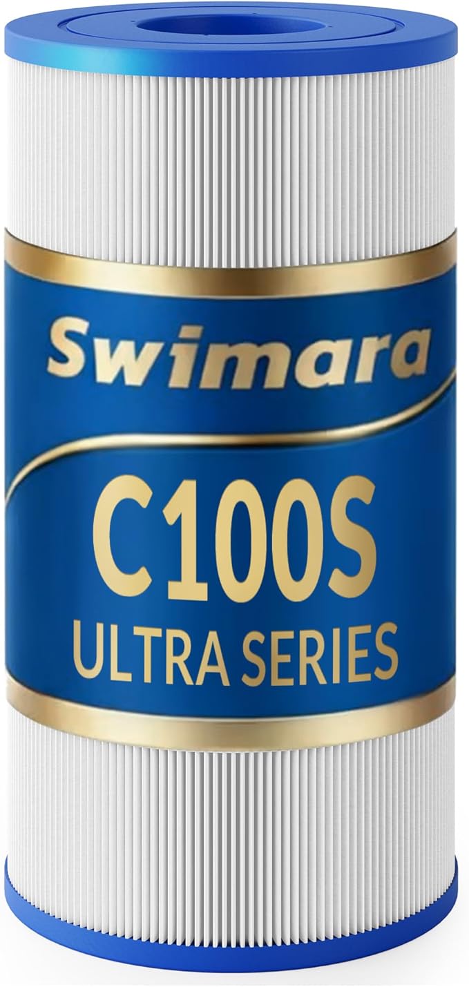 Pool Filter Cartridge, 5oz Trilobal Heavy-Duty Fabric, Ultra Series, Compatible with Hayward SwimClear C100S, Replacement for CX100XRE CS100E PA100S, 100 Sq. Ft. (10.1" Dia)
