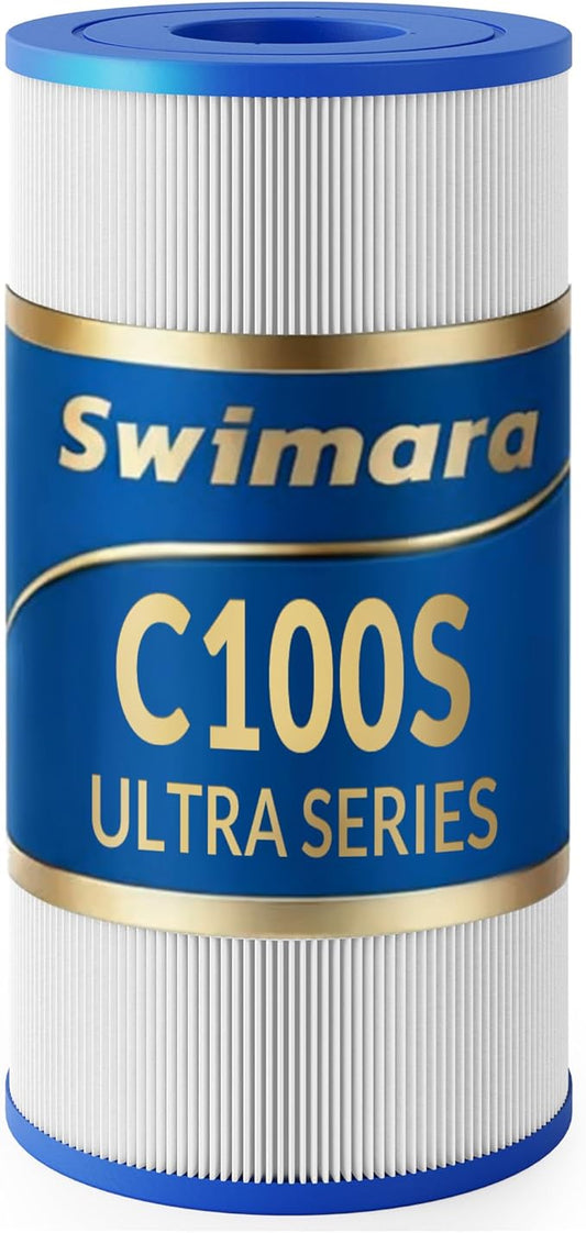 Pool Filter Cartridge, 5oz Trilobal Heavy-Duty Fabric, Ultra Series, Compatible with Hayward SwimClear C100S, Replacement for CX100XRE CS100E PA100S, 100 Sq. Ft. (10.1" Dia)